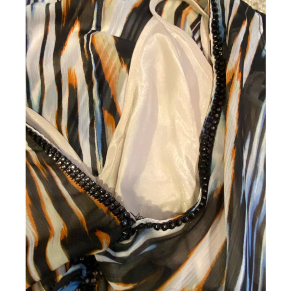 Allen B. By Allen Swartz Flowey Off Shoulder‎ Boho Long Maxi Dress Size 4 - Picture 8 of 11